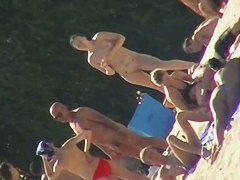 Brunette teen 18+ beach nudist clip