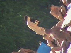 Brunette teen 18+ beach nudist clip