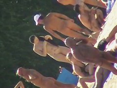 Brunette teen 18+ beach nudist clip