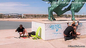 Busty Blonde Fucked In Public With Yillie Fresh