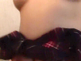 Busty Brunette Slut Enjoys Extreme Amateur Pov Blowjob