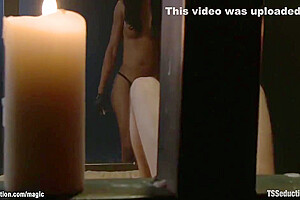 Busty Ebony Shemale Fucks Bartender 5 Min