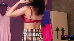 Buxom Babe In High Heels Leads Guy Who Jerks To