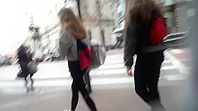Candid - Redheads in Lululemon Leggings