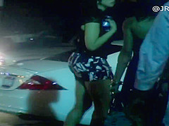Candid Skirt and Heels Redbone