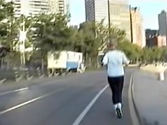 Candid camera sexy video of hot butted amateur runner 07zu