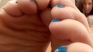 Caught sniffing nikkis feet JOI