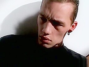 Chain smoking homosexual Jony passionately masturbates solo