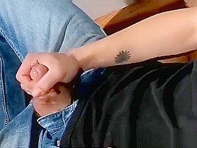 Chain smoking homosexual Jony passionately masturbates solo