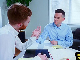 Chancellery Ginger Stud Fisted In Office By His Colleague