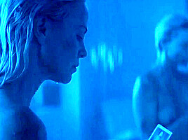 Charlize Theron, Sofia Boutella - Lesbian sex with younger girl - Atomic Bl