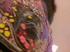 Checking out milf's upskirt