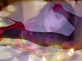Chinese Gilr on Bed