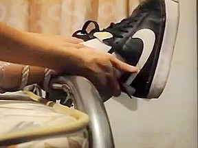 Chinese - nike and socks tickle