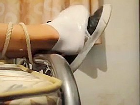 Chinese - nike and socks tickle