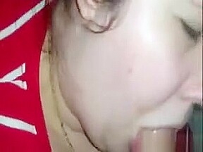 Chubby Girl Sucks A Big Dick And Swallows All The Cum