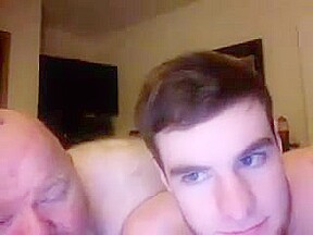 Chubby grandpa and sweet submissive boy