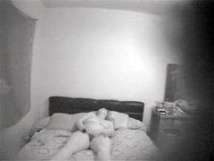 Chubby wife hidden masturbation on the big bed