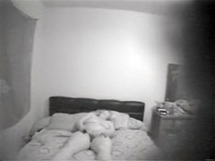 Chubby wife hidden masturbation on the big bed