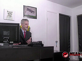 Classy lady Terra Mizu dominates submissive Richard Lennox