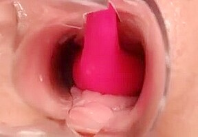 Close up of inside wet jucy pussy POV