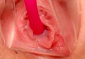 Close up of inside wet jucy pussy POV
