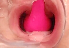 Close up of inside wet jucy pussy POV