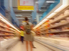 College Girl With A Backpack In The Upskirting Video