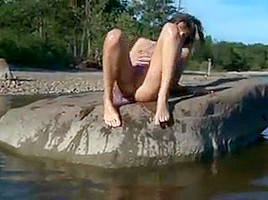 College girl babe outdoor
