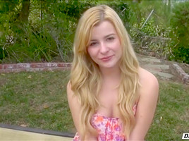 College girl gets picked up and fucked and swallows every drop of cum