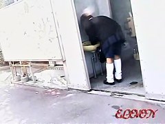 College girl went to a public bathroom and got sharked video