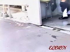 College girl went to a public bathroom and got sharked video
