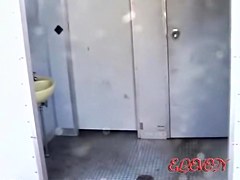 College girl went to a public bathroom and got sharked video