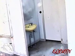 College girl went to a public bathroom and got sharked video