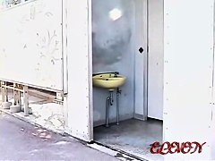 College girl went to a public bathroom and got sharked video