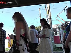 Cool bubble ass presented in upskirt free collection