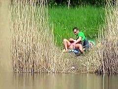 Couple fuck bear the river