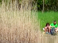 Couple fuck bear the river