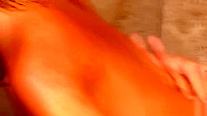 Couple has a sensitive soapy massage