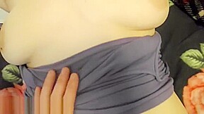 Covered Her Pussy With CUM