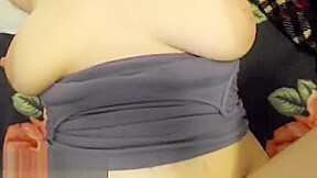 Covered Her Pussy With CUM