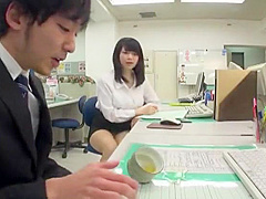 Crazy Japanese girl Aiko Hirose, Kotone Amamiya in Incredible Handjobs, Secretary JAV video