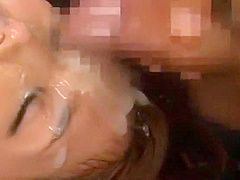Crazy Japanese girl Miku Hasegawa in Exotic Gangbang, Cumshots JAV video