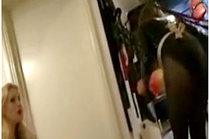 Crazy homemade shemale clip with Stockings, Threesome scenes