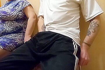 Cum After Masturbating My Dick With A Fat Bitch