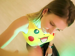 Cum On Her Breast And Pikachus  She Suck