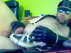 Cum On Leather Nike Shox Sneakers Fetish