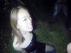 Cumonanna - Asian Wife Public Bukkake In The Park