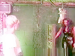 Curious blonde experiences a rough bdsm session in the Hellfire club