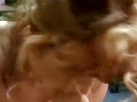 Curly Haired Centerfold Gulping Mean Meat